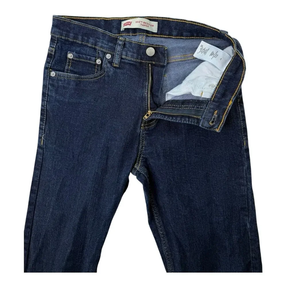 Levis 502 Boys Denim Jeans Sz 16 Reg 28 x 28